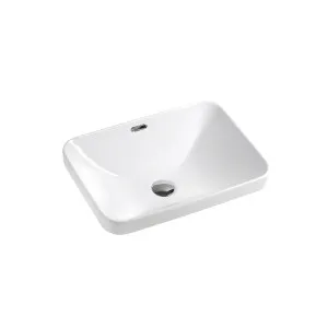 Marki Semi Insert Basin NTH Ceramic 515x365 Gloss White by BUK, a Basins for sale on Style Sourcebook