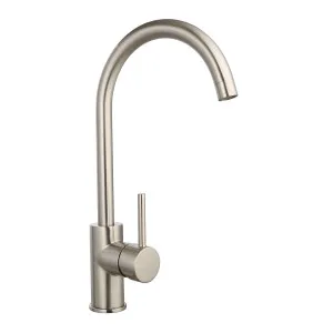 Marki Round Sink Mixer Brushed Nickel by BEAUMONTS, a Laundry Taps for sale on Style Sourcebook