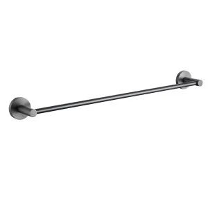 Misha Single Towel Rail 750  Brushed Gun Metal by BEAUMONTS, a Towel Rails for sale on Style Sourcebook