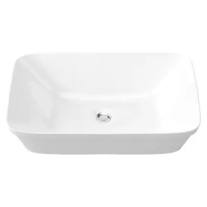 George Semi Inset Basin 600x375 Gloss White by null, a Basins for sale on Style Sourcebook