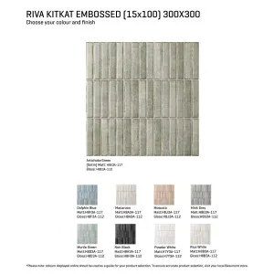 Riva Kitkat Embossed Tile by Beaumont Tiles, a Mosaic Tiles for sale on Style Sourcebook