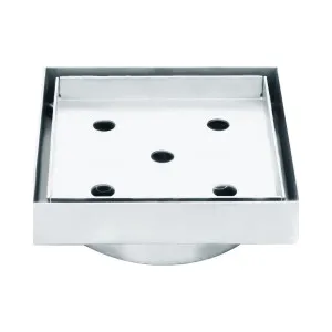 Haus 25 Tile Insert 106x106x100mm Chrome by Haus25, a Shower Grates & Drains for sale on Style Sourcebook