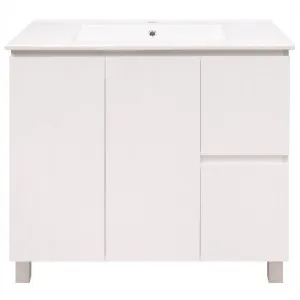 Goulburn 900 Vanity With Legs Doors & Drawers with Ceramic Basin Top by Duraplex, a Vanities for sale on Style Sourcebook