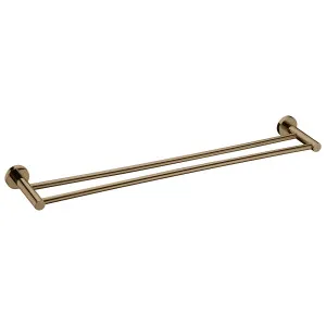 Misha Double Towel Rail 750 Brushed Copper by Haus25, a Towel Rails for sale on Style Sourcebook