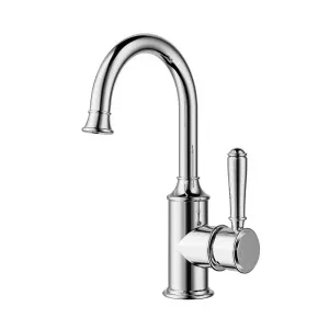 Clasico Gooseneck Basin Mixer Chorme by null, a Bathroom Taps & Mixers for sale on Style Sourcebook