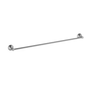 Clasico Single Towel Rail 800 Brushed Nickel by Ikon, a Towel Rails for sale on Style Sourcebook