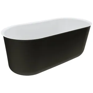 Windsor Freestanding Bath Acrylic 1500 Matt Black by Fienza, a Bathtubs for sale on Style Sourcebook