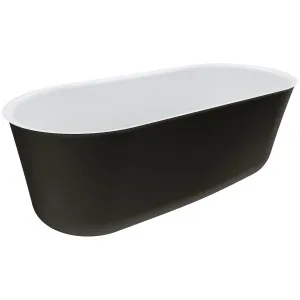 Windsor Freestanding Bath Acrylic 1700 Matt Black by Fienza, a Bathtubs for sale on Style Sourcebook