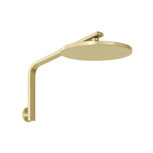 Oxley High-Rise Shower Arm & Rose Brushed Gold by PHOENIX, a Shower Heads & Mixers for sale on Style Sourcebook