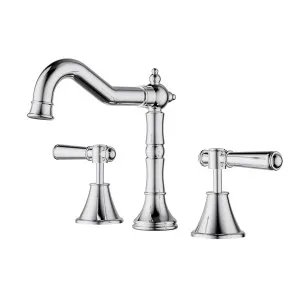Clasico 3 Piece Basin Set Chrome by null, a Bathroom Taps & Mixers for sale on Style Sourcebook