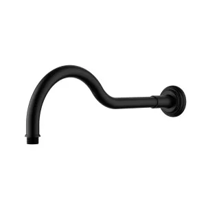 Clasico Shower Arm 400 Matt Black by Ikon, a Shower Heads & Mixers for sale on Style Sourcebook