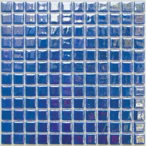 New York Electric Blue Glass Natural Product Pearl Gloss Mosaic by Beaumont Tiles, a Mosaic Tiles for sale on Style Sourcebook