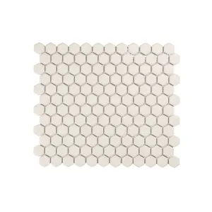 Regency White Hexagon Textured Mosaic Tile by Beaumont Tiles, a Outdoor Tiles & Pavers for sale on Style Sourcebook