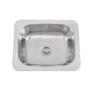 Arial Laundry Insert Trough 610x510 45L Stainless Steel with Overflow by BUK, a Troughs & Sinks for sale on Style Sourcebook