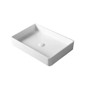 Devon Vessel Basin Stone 600x400 Matte White by Kaskade Stone, a Basins for sale on Style Sourcebook