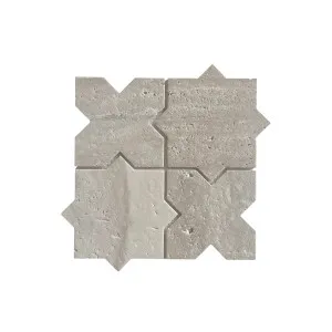 Fiba Beige Travertine Natural Product Starcross Honed Unfilled Mosaic by Beaumont Tiles, a Mosaic Tiles for sale on Style Sourcebook