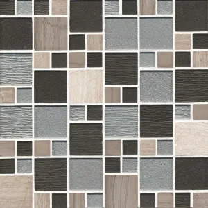 Inventory Silverfox Mix Natural Product Square Various Mosaic by Beaumont Tiles, a Mosaic Tiles for sale on Style Sourcebook