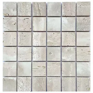 Relic Travertine Square Natural Honed Mosaic by Beaumont Tiles, a Mosaic Tiles for sale on Style Sourcebook