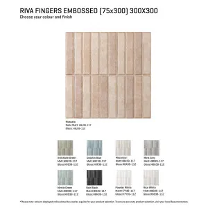 Riva Finger Embossed Tile by Beaumont Tiles, a Mosaic Tiles for sale on Style Sourcebook