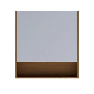 Hart Shaving Cabinet 750 Dbl Door Timber Veneer Frame & Shelf by Rifco, a Shaving Cabinets for sale on Style Sourcebook