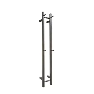 Vertical Heated Towel Rail 2 Rails Gun Metal by Hot Wire, a Towel Rails for sale on Style Sourcebook