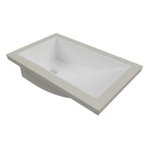 Mini Rectangle Undermount Basin 430x260 Gloss White by null, a Basins for sale on Style Sourcebook