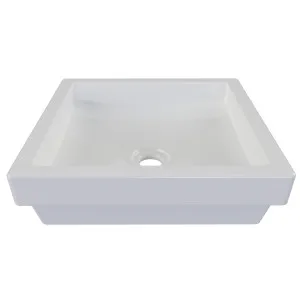 Arcade Semi Inset Basin 400x400 Gloss White by null, a Basins for sale on Style Sourcebook