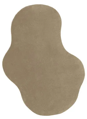 Winnie Taupe Brown Irregular Shape Washable Rug by Miss Amara, a Contemporary Rugs for sale on Style Sourcebook