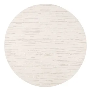 Tandara Grey and Cream Abstract Pattern Washable Round Rug by Miss Amara, a Contemporary Rugs for sale on Style Sourcebook