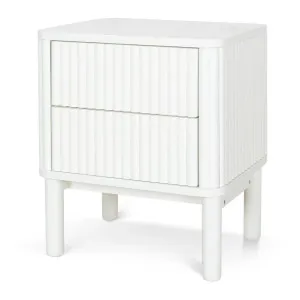 Melita Bedside Table - White by Interior Secrets - AfterPay Available by Interior Secrets, a Bedside Tables for sale on Style Sourcebook