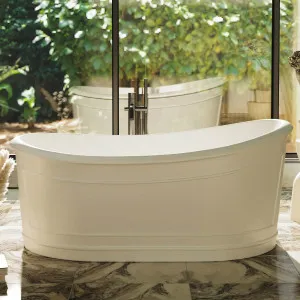 Bel Bagno Ritz Freestanding Bathtub Matte White 1676mm by Bel Bagno, a Bathtubs for sale on Style Sourcebook