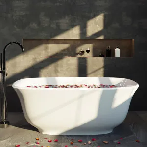 Bel Bagno Baden Freestanding Bathtub Gloss White (Available In 1500mm And 1700mm) by Bel Bagno, a Bathtubs for sale on Style Sourcebook