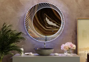 Bel Bagno Bucciano Frameless Led Mirror 800mm by Bel Bagno, a Illuminated Mirrors for sale on Style Sourcebook