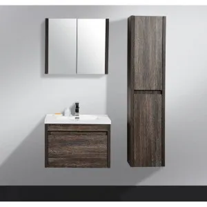 Bel Bagno Alexandra Silver Oak 760mm Single Bowl Wall Hung Vanity And Basin by Bel Bagno, a Vanities for sale on Style Sourcebook