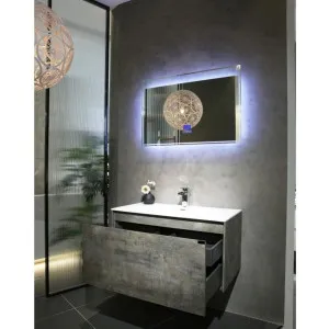 Bel Bagno Prado Maple Oak 1200mm Single Bowl Wall Hung Vanity And Basin by Bel Bagno, a Vanities for sale on Style Sourcebook