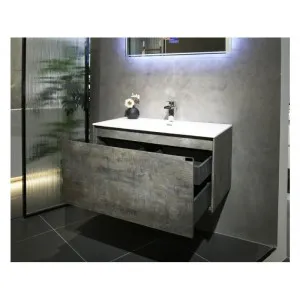 Bel Bagno Prado Maple Oak 900mm Single Bowl Wall Hung Vanity And Basin by Bel Bagno, a Vanities for sale on Style Sourcebook