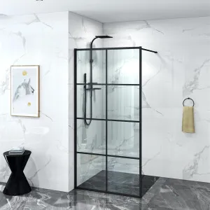 Covey Framed Walk In Shower Glass Black by Covey, a Shower Screens & Enclosures for sale on Style Sourcebook