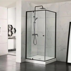 Covey Semi-Frameless Pivotal Door Black by Covey, a Shower Screens & Enclosures for sale on Style Sourcebook