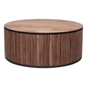 Monaco Round Coffee Table 120cm in Reclaimed Teak by OzDesignFurniture, a Coffee Table for sale on Style Sourcebook