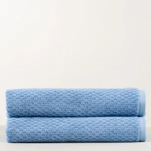 Canningvale Bath Sheet Twin Pack - River Blue, 100% Cotton by Canningvale, a Sheets for sale on Style Sourcebook