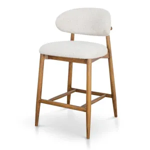 Heizer 65cm Coastal Beige Bar Stool - Dark Natural by Interior Secrets - AfterPay Available by Interior Secrets, a Bar Stools for sale on Style Sourcebook