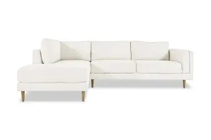 Lisa Left Chaise Sofa, White, by Lounge Lovers by Lounge Lovers, a Sofas for sale on Style Sourcebook