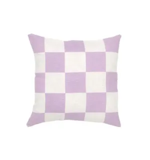 Ex Display - Check 40cm Square Cushion - Lavender by Interior Secrets - AfterPay Available by Interior Secrets, a Cushions, Decorative Pillows for sale on Style Sourcebook