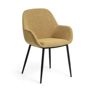 Konna mustard chair by Kave Home, a Dining Chairs for sale on Style Sourcebook