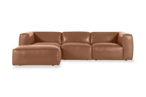 Linden Leather Left Chaise Sofa, Phoenix Saddle, by Lounge Lovers by Lounge Lovers, a Sofas for sale on Style Sourcebook