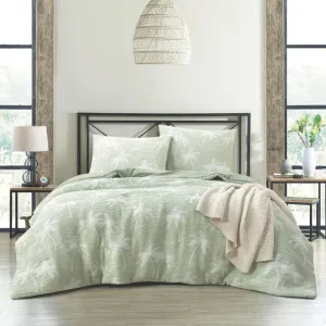 Odyssey Living Breeze Textured Sage Quilt Cover Set by null, a Quilt Covers for sale on Style Sourcebook