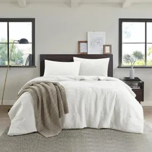 Odyssey Living Haleiwa Textured White Quilt Cover Set by null, a Quilt Covers for sale on Style Sourcebook