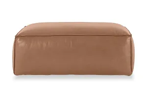 Linden Leather Ottoman, Brown, by Lounge Lovers by Lounge Lovers, a Ottomans for sale on Style Sourcebook