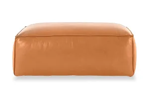 Linden Leather Ottoman, Phoenix Tan, by Lounge Lovers by Lounge Lovers, a Ottomans for sale on Style Sourcebook