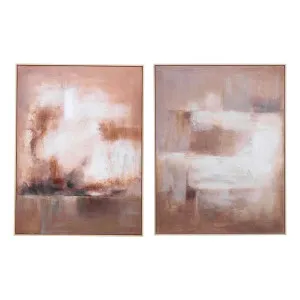 Mocha Melodies Box Framed Canvas Set of 2 in 90 x 120cm by OzDesignFurniture, a Painted Canvases for sale on Style Sourcebook